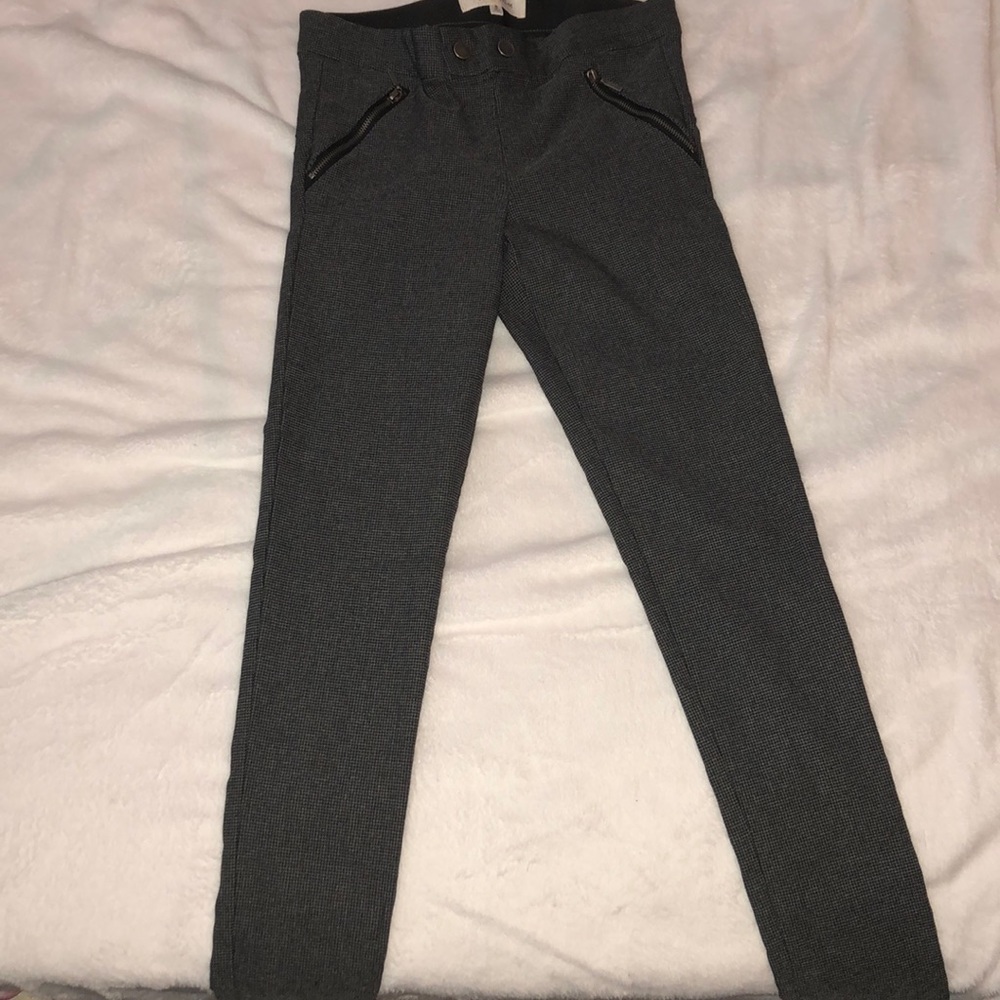 Dark greyish black pants